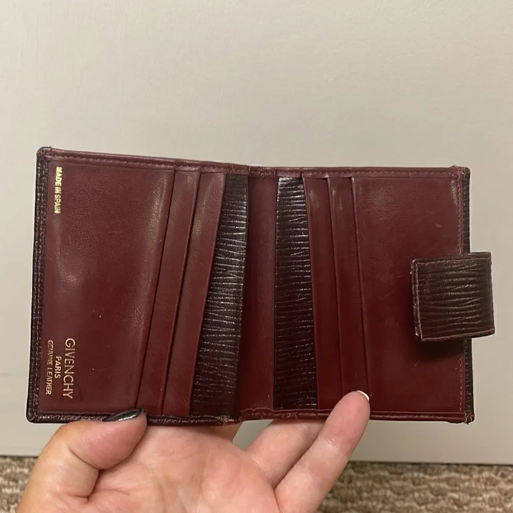Givenchy Maroon Wallet